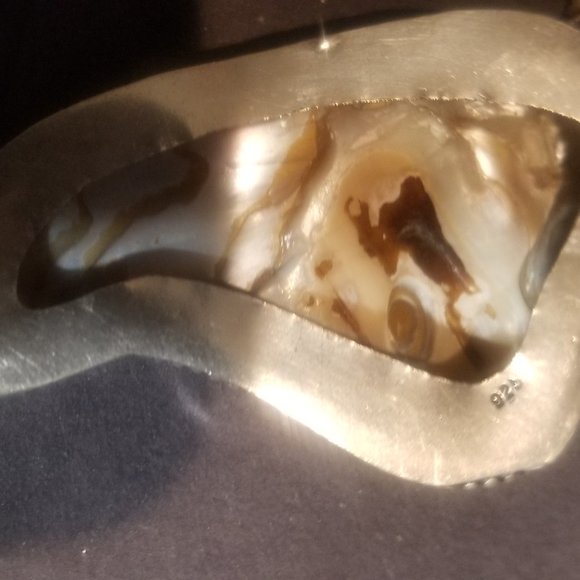 BIWA PEARL PENDANT .925 LARGE ONE OF A KIND..... - Picture 2 of 6